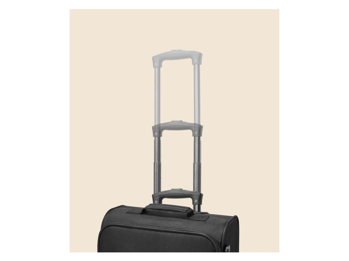 Valise cabine à roulettes, 38 L, noir