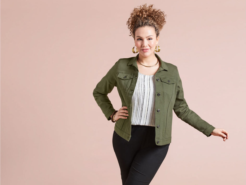 Veste en jean femme