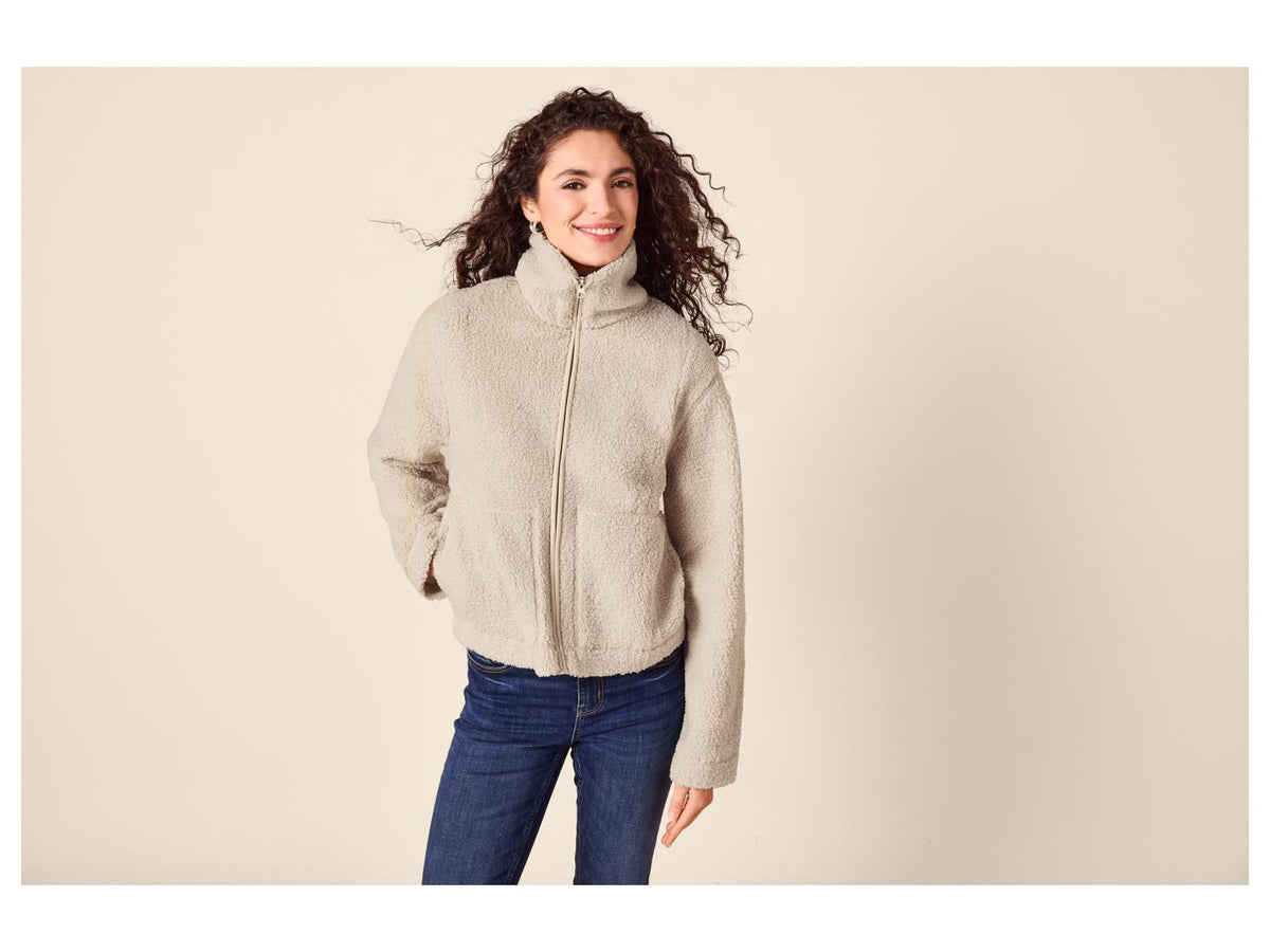 Veste en polaire teddy femme