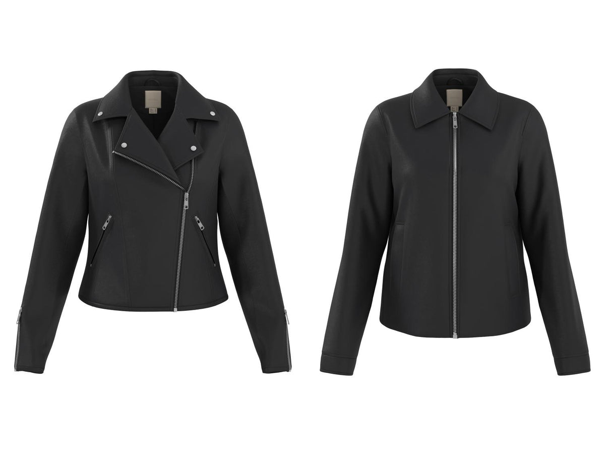 Veste motard ou Blouson en similicuir femme