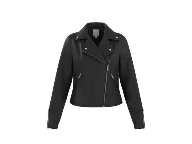 Veste motard ou Blouson en similicuir femme