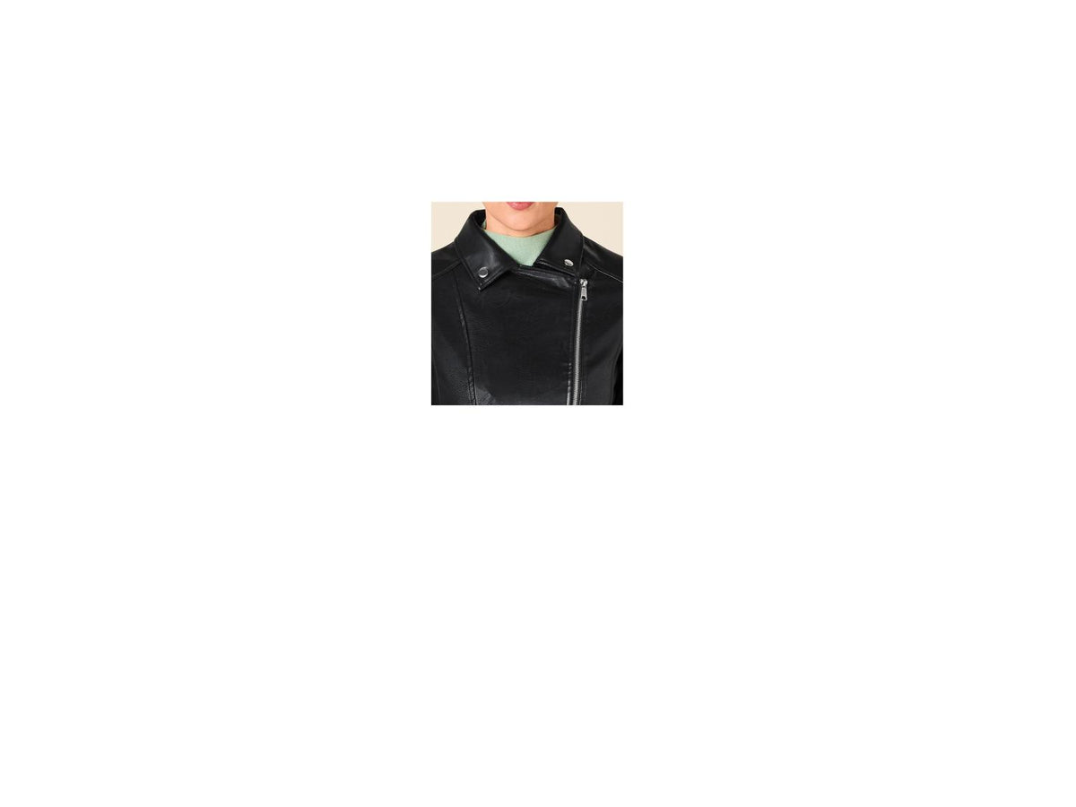 Veste motard ou Blouson en similicuir femme