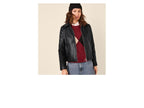 Veste motard ou Blouson en similicuir femme