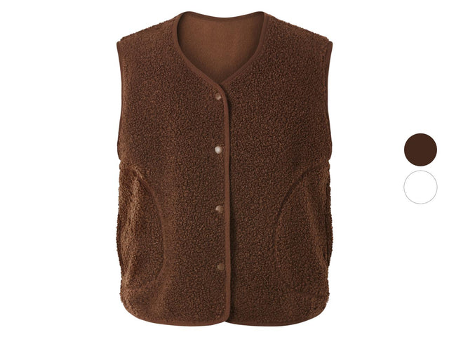 Veste sans manches moumoute femme
