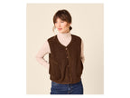 Veste sans manches moumoute femme