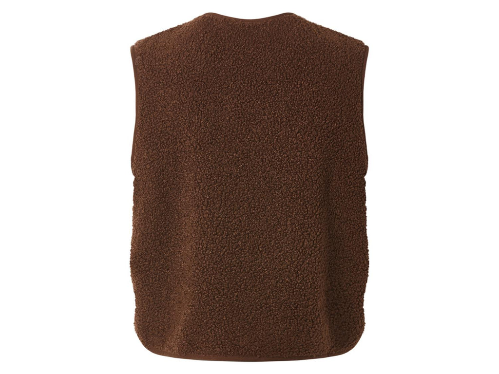 Veste sans manches moumoute femme