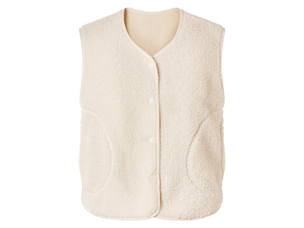 Veste sans manches moumoute femme