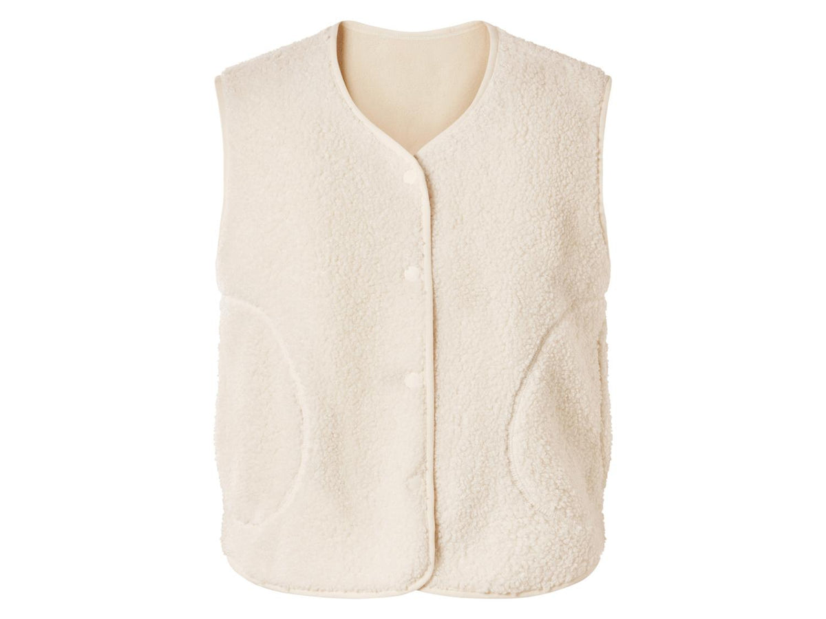 Veste sans manches moumoute femme