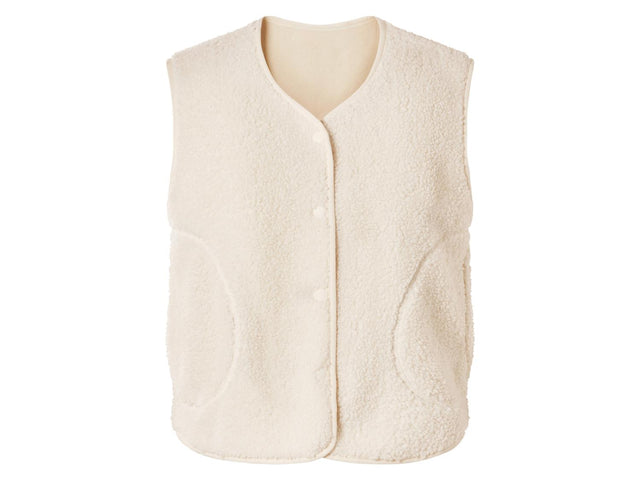Veste sans manches moumoute femme