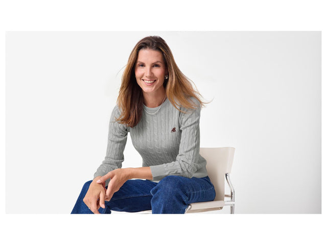 x U.S. Grand Polo Pull en tricot pour femme