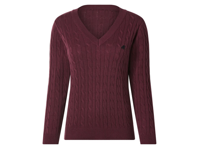 x U.S. Grand Polo Pull en tricot pour femme