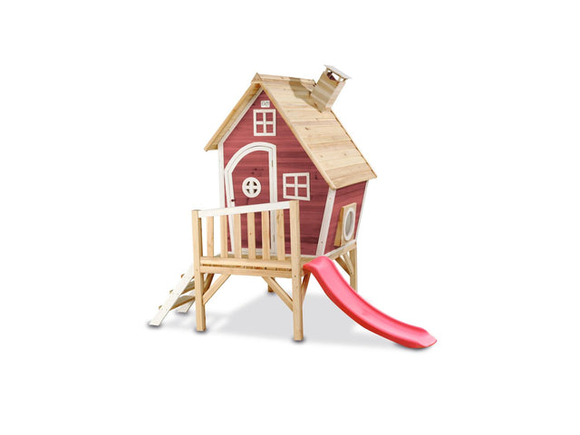 Maisonnette en bois avec toboggan Fantasia 300