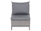 Ensemble de jardin Vigo Lounge, 4 pièces, gris