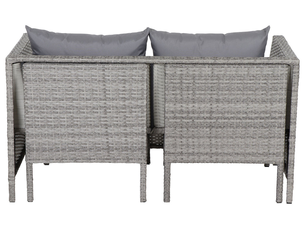 Ensemble de jardin Vigo Lounge, 4 pièces, gris