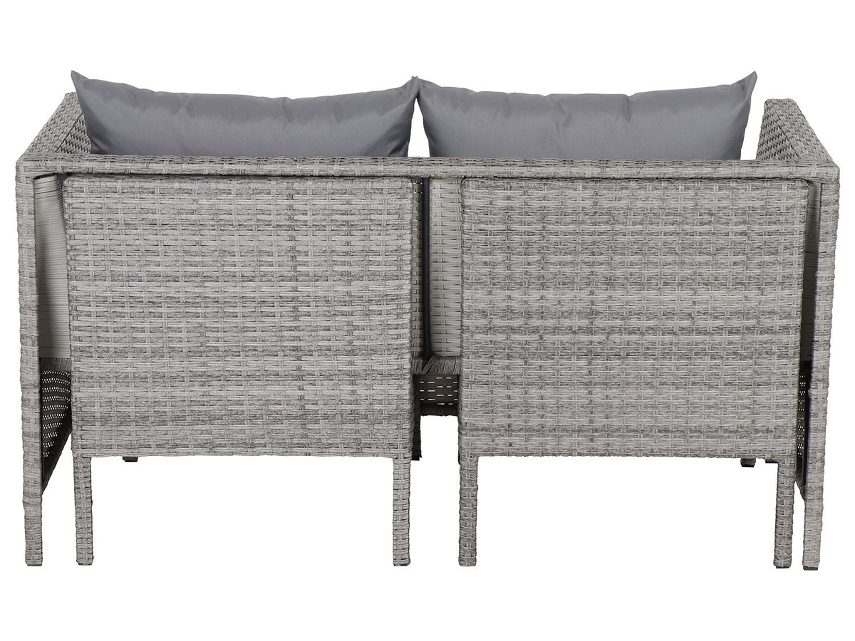 Ensemble de jardin Vigo Lounge, 4 pièces, gris