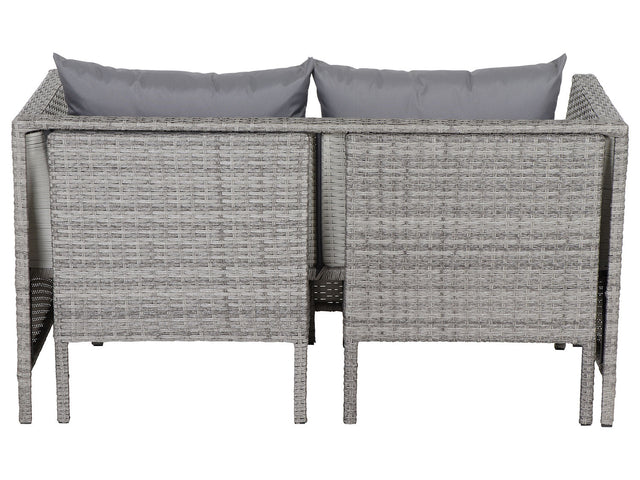 Ensemble de jardin Vigo Lounge, 4 pièces, gris