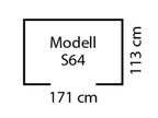 Abri de jardin à toit monopente Skillion, 1,93 m2 ou 2,06 m2