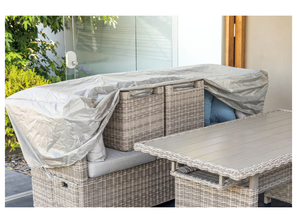 Salon de jardin Malia, 5 pièces, gris