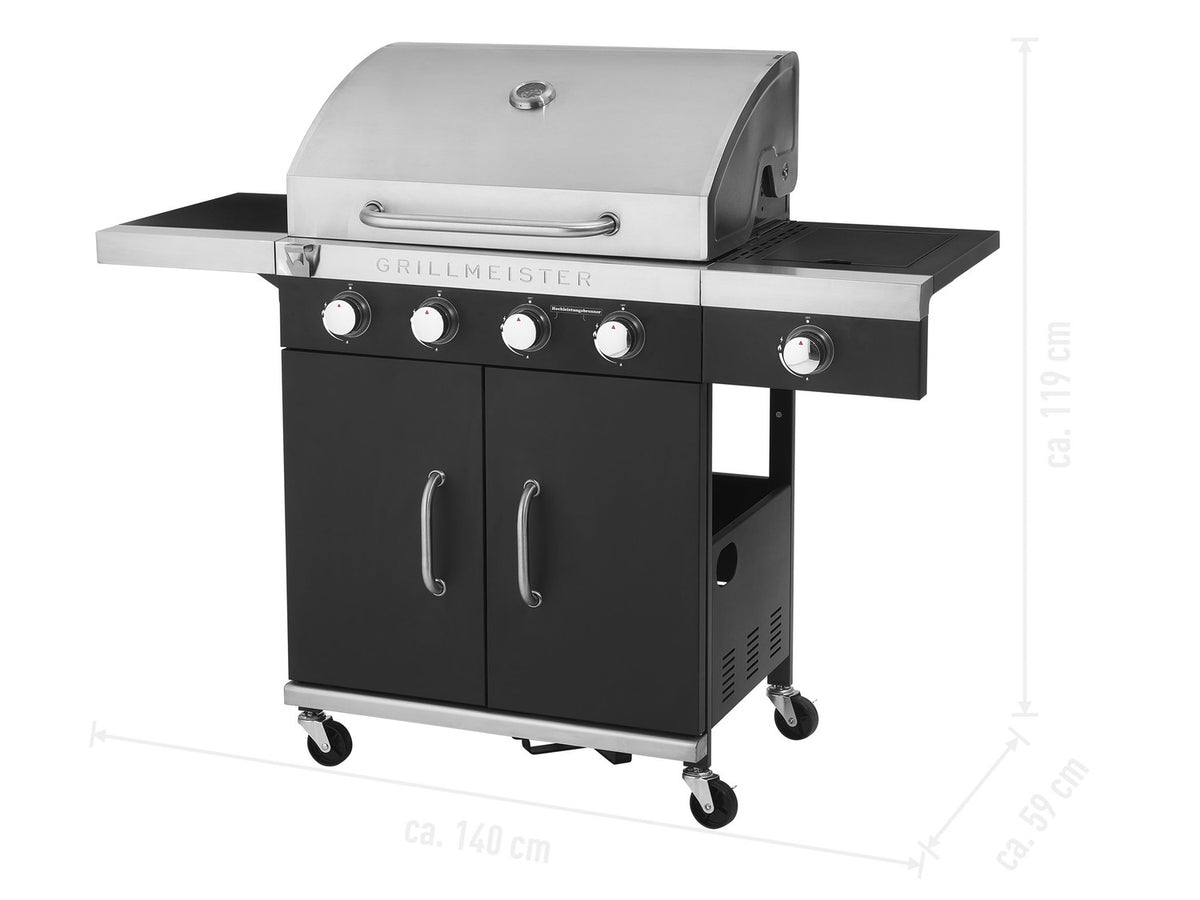 Barbecue à gaz Memphis, 4 brûleurs, 70 x 42 cm, 19,7 kW
