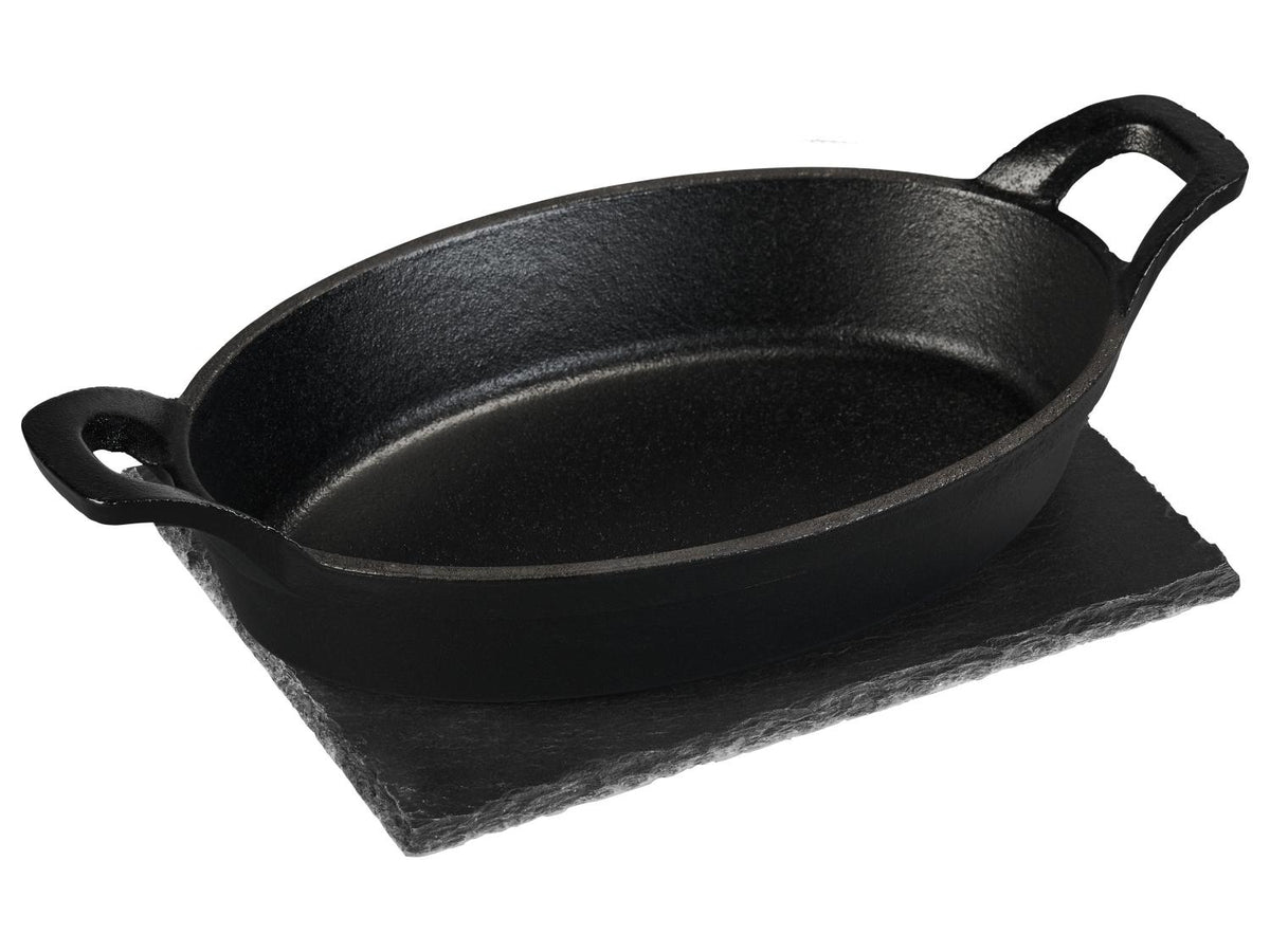 Poêle à griller + plat de service / presse à burger lisse / presse à burger rainurée