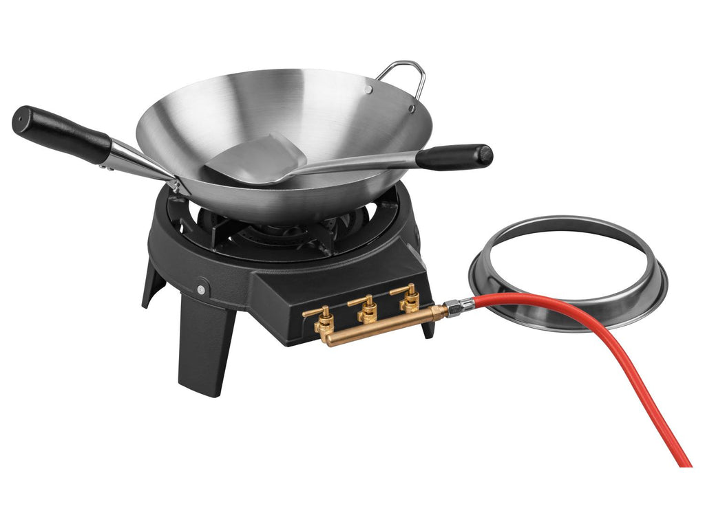 Réchaud à gaz avec set pour wok, Ø 33 cm