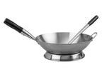 Réchaud à gaz avec set pour wok, Ø 33 cm