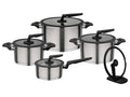 Batterie de cuisine en acier inoxydable Apart, 9 pièces