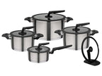 Batterie de cuisine en acier inoxydable Apart, 9 pièces
