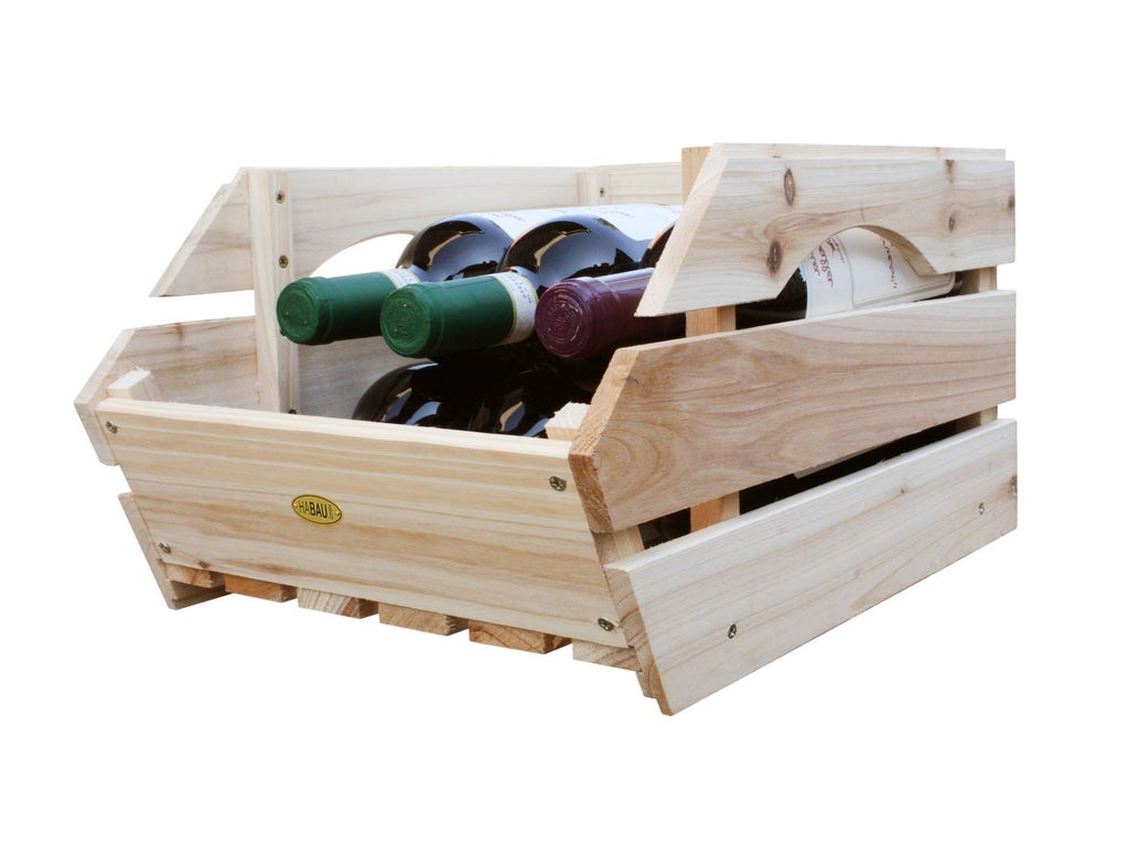 Boîtes de rangement en bois, set de 3, empilables