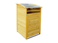 Cache-poubelle en bois, 120 L
