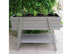 Carré potager sur pieds, 115 x 45 x 89,5 cm, gris