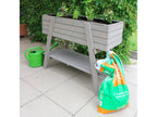 Carré potager sur pieds, 115 x 45 x 89,5 cm, gris
