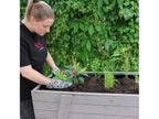 Carré potager sur pieds, 115 x 45 x 89,5 cm, gris