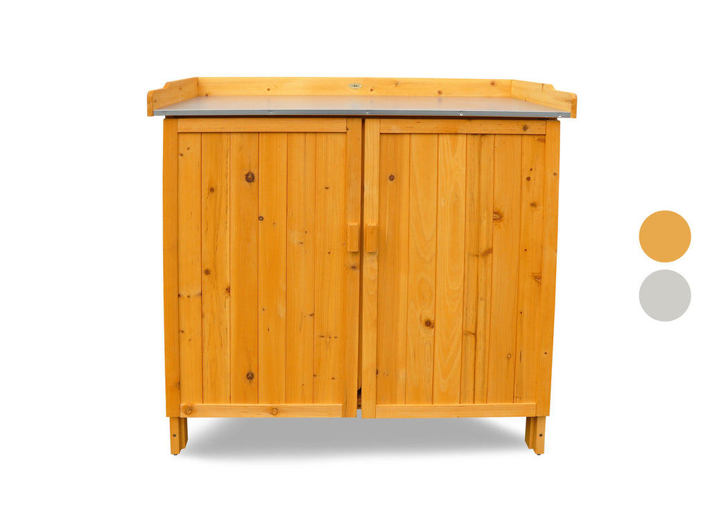 Table de jardin avec meuble bas, 98 x 48 x 95 cm