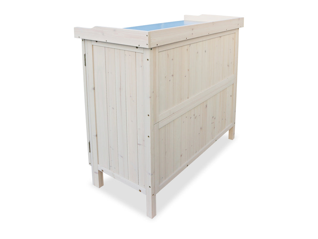 Table de jardin avec meuble bas, 98 x 48 x 95 cm