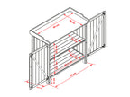 Table de jardin avec meuble bas, 98 x 48 x 95 cm