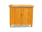 Table de jardin avec meuble bas, 98 x 48 x 95 cm