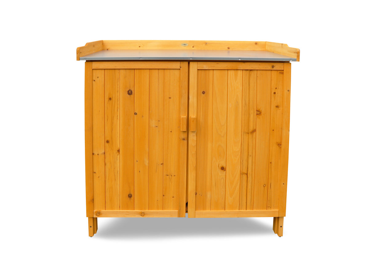 Table de jardin avec meuble bas, 98 x 48 x 95 cm