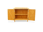 Table de jardin avec meuble bas, 98 x 48 x 95 cm