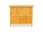 Table de jardin avec meuble bas, 98 x 48 x 95 cm