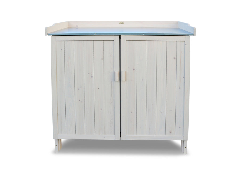 Table de jardin avec meuble bas, 98 x 48 x 95 cm