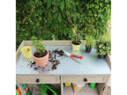 Table de rempotage avec placard, 98 x 48 x 95 cm, gris