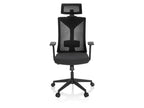 Chaise de bureau / Fauteuil pivotant « KODIAK », réglable en hauteur, noir