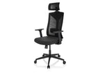 Chaise de bureau / Fauteuil pivotant « KODIAK », réglable en hauteur, noir