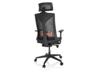 Chaise de bureau / Fauteuil pivotant « KODIAK », réglable en hauteur, noir