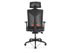 Chaise de bureau / Fauteuil pivotant « KODIAK », réglable en hauteur, noir