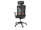 Chaise de bureau / Fauteuil pivotant « KODIAK », réglable en hauteur, noir