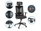Chaise de bureau / Fauteuil pivotant « KODIAK », réglable en hauteur, noir