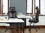 Chaise de bureau / Fauteuil pivotant « KODIAK », réglable en hauteur, noir