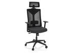 Chaise de bureau / Fauteuil pivotant « KODIAK », réglable en hauteur, noir